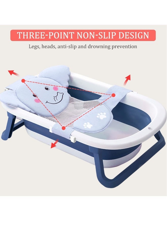 Baby Bath Seat Support Net, Blue Elephant