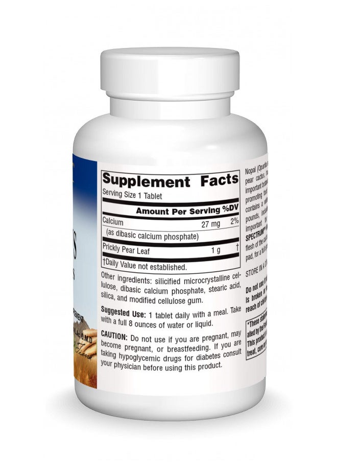 Planetary Herbals Full Spectrum Nopal Cactus 1000mg Prickly Pear Cactus Antioxidant - 100% Natural - 60 Tablets