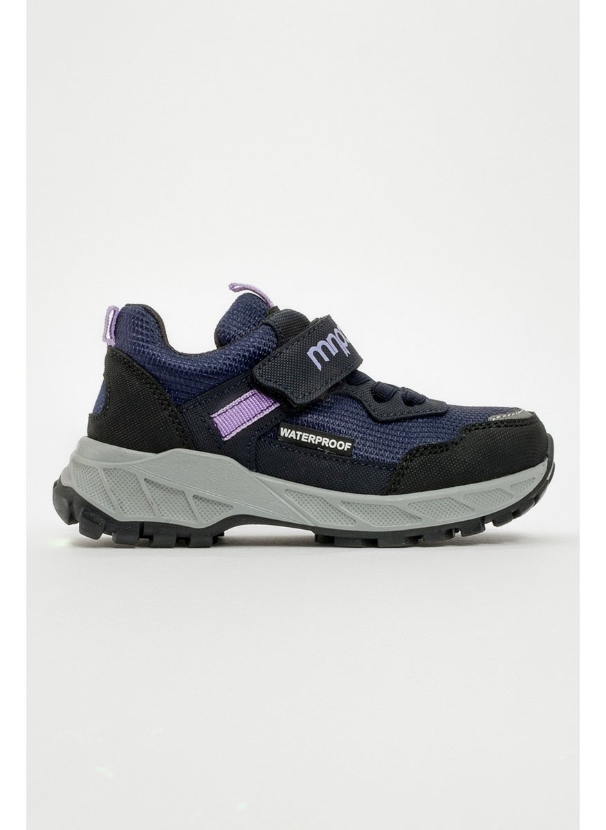 Girl Navy Blue Waterproof Outdoor Shoes