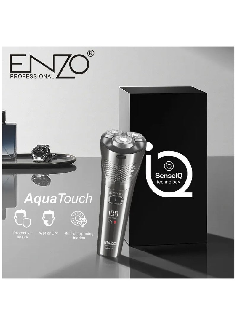 ENZO EN-9305 Electric Household Washable Shaver 3D Floating Rotary Rechargeable Razor