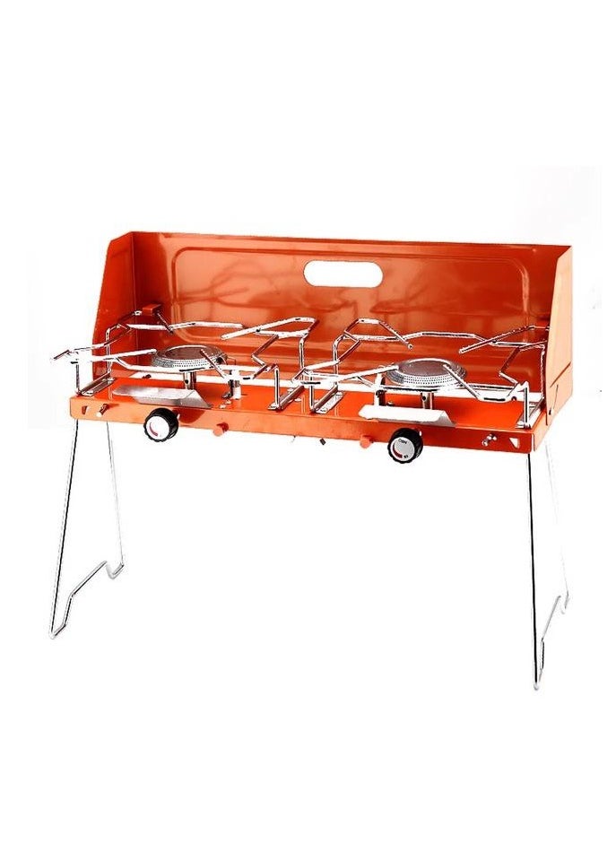 Camping Stove Double Burner Portable Folding  gas Stove