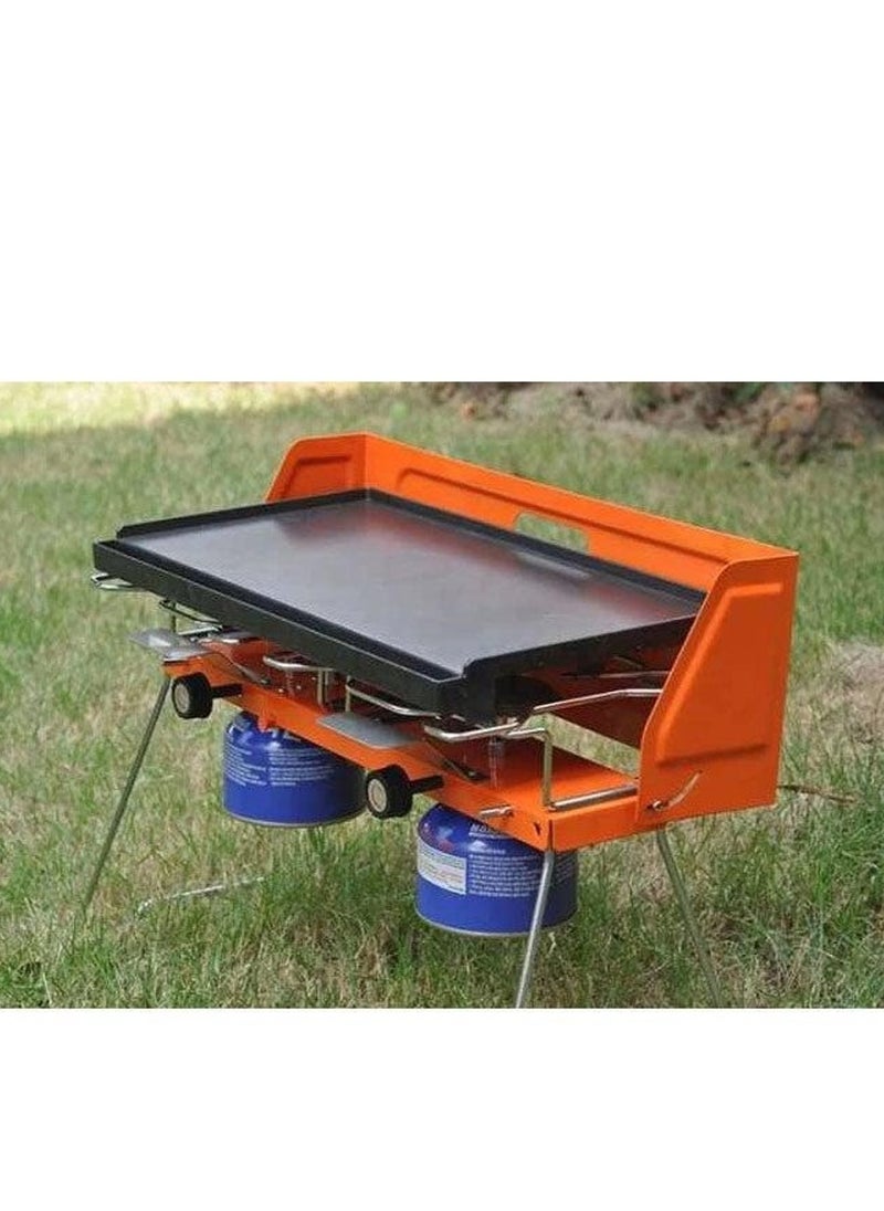 Camping Stove Double Burner Portable Folding  gas Stove