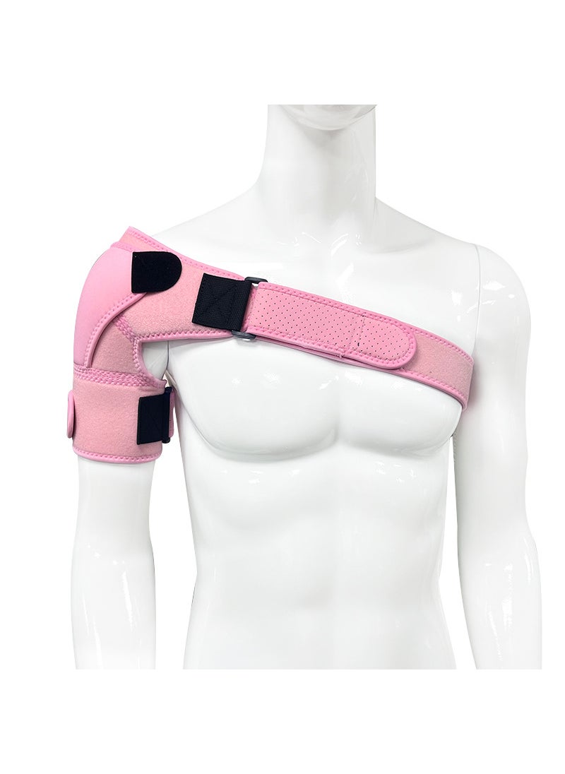 Adjustable Compression Shoulder Support Brace Pink Shoulder