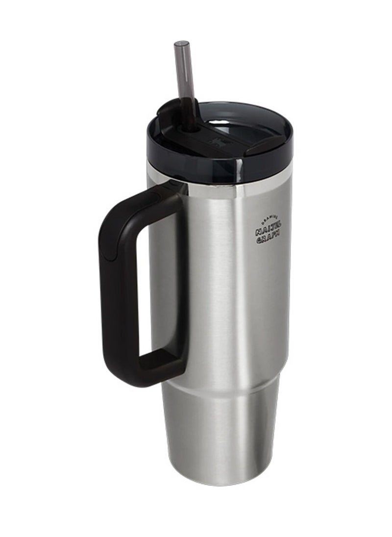 Stanley Quencher H2.0 FlowState Tumbler 30OZ CREAM Stainless Steel Vacuum Insulated with 3-Position Lid and Straw Perfect for Water Iced Tea Coffee On-the-Go Hydration Ideal Gift Stanley Cup