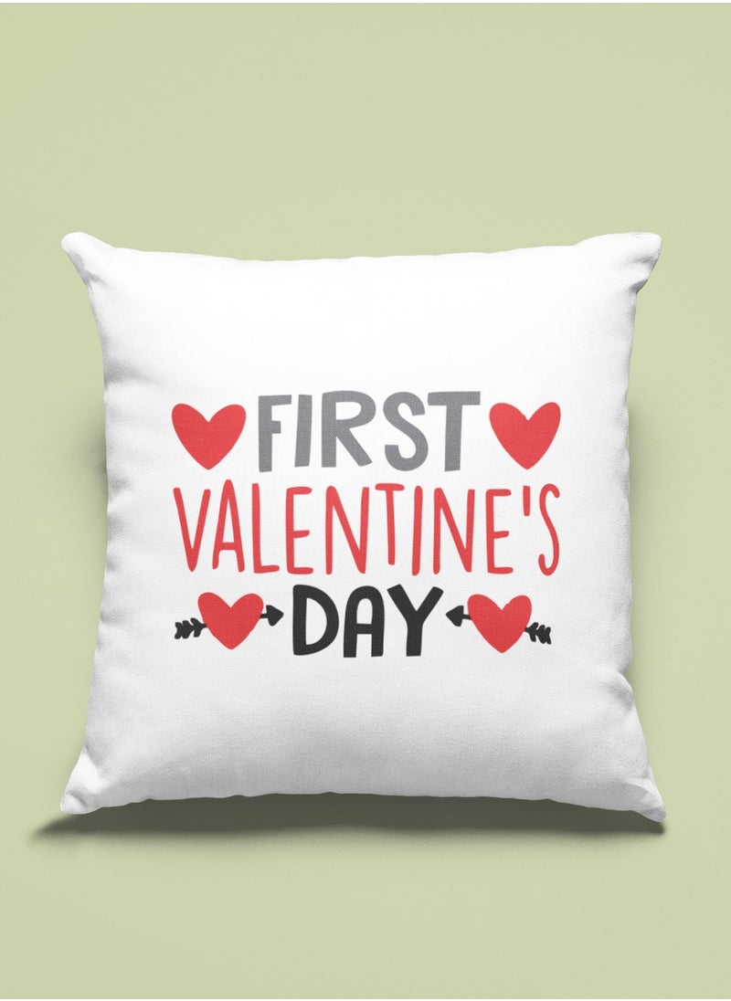 First Valentines Day Pillow