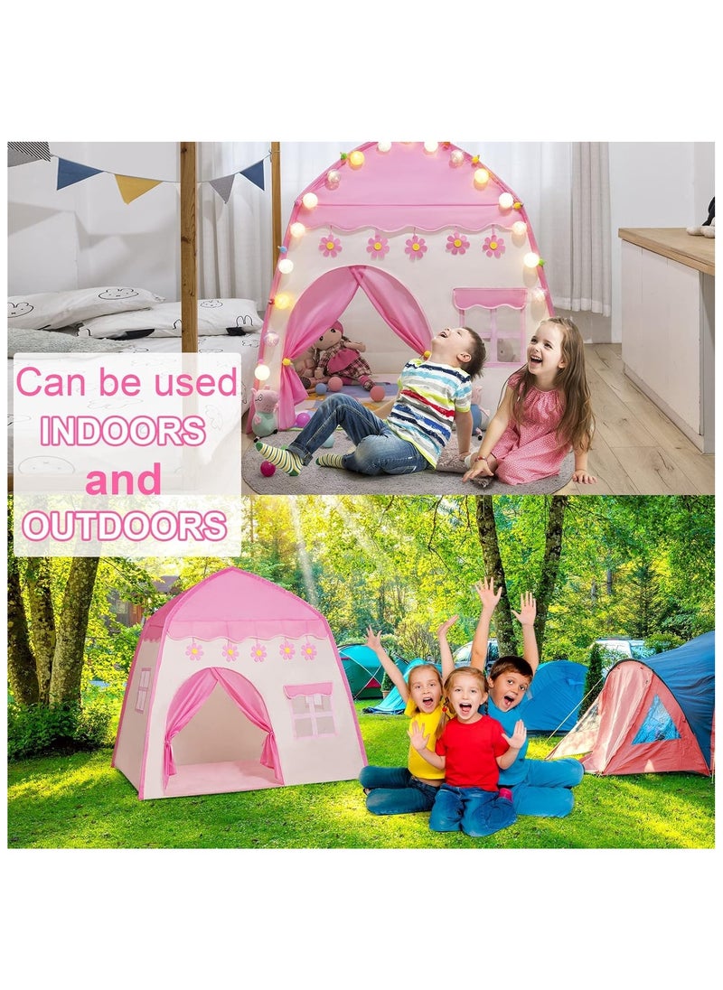 Princess Tent and Playhouses, Children Tent for Indoor Outdoor, Boys & Girls Birthday Gift (130 * 100 * 130CM)