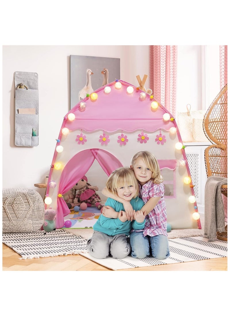 Princess Tent and Playhouses, Children Tent for Indoor Outdoor, Boys & Girls Birthday Gift (130 * 100 * 130CM)