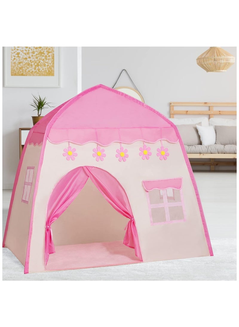 Princess Tent and Playhouses, Children Tent for Indoor Outdoor, Boys & Girls Birthday Gift (130 * 100 * 130CM)