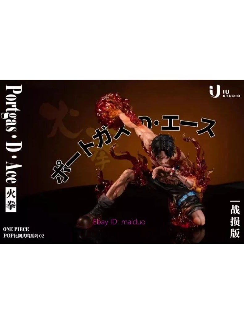 Portgas D Ace Resin IU STUDIO One Piece Colllectibles Model 21cm