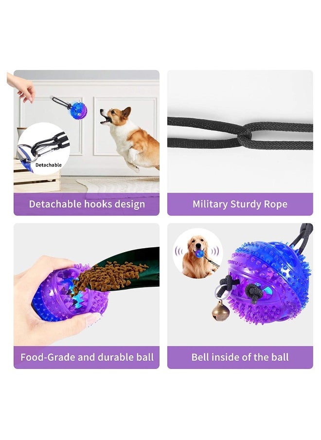 Suction Cup Dog Chew Toy for Aggressive Chewers Interactive Puzzle Ball