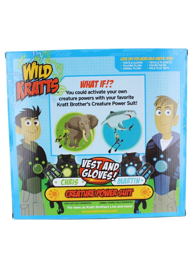 Wild Kratts Creature Power Suit - Chris - Size 4-6X - Includes Vest, Gloves and 2 Power Discs for Dress Up & Pretend Play - Officially Licensed - Gift for Kids