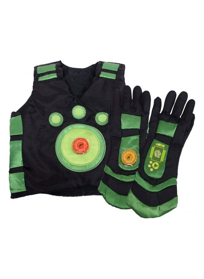 Wild Kratts Creature Power Suit - Chris - Size 4-6X - Includes Vest, Gloves and 2 Power Discs for Dress Up & Pretend Play - Officially Licensed - Gift for Kids