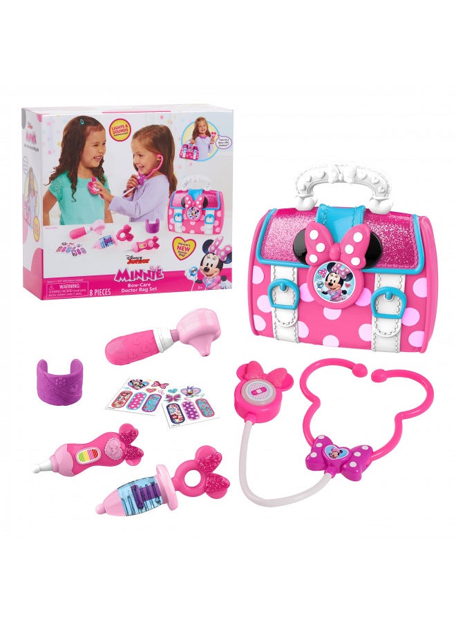 MINNIE MOUSE Bow-Care Doctor Bag Set, Dress Up and Pretend Play, Kids Toys for Ages 3 Up, Gifts and Presents