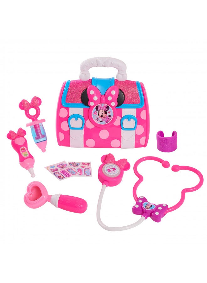 MINNIE MOUSE Bow-Care Doctor Bag Set, Dress Up and Pretend Play, Kids Toys for Ages 3 Up, Gifts and Presents