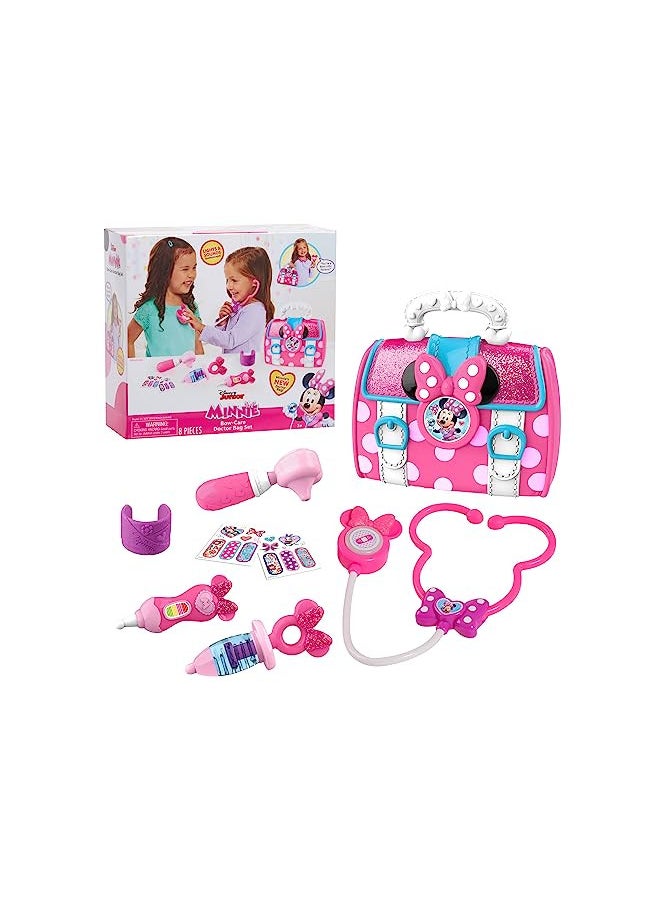 MINNIE MOUSE Bow-Care Doctor Bag Set, Dress Up and Pretend Play, Kids Toys for Ages 3 Up, Gifts and Presents