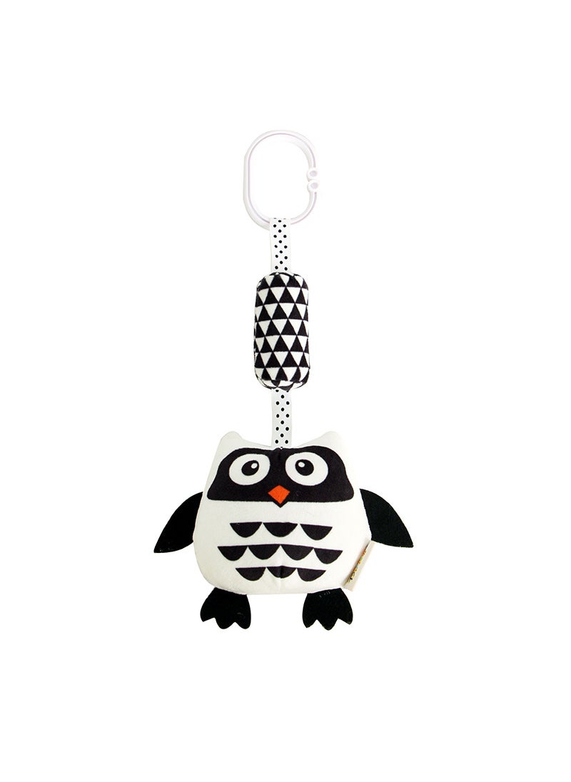 2021 animal black and white wind chimes baby toy pendant newborn visual excitation trolley wind chimes in stockOwl Owl