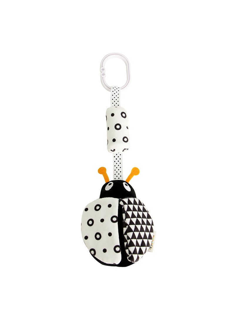 2021 animal black and white wind chimes baby toy pendant newborn visual excitation trolley wind chimes in stockLadybug Ladybug