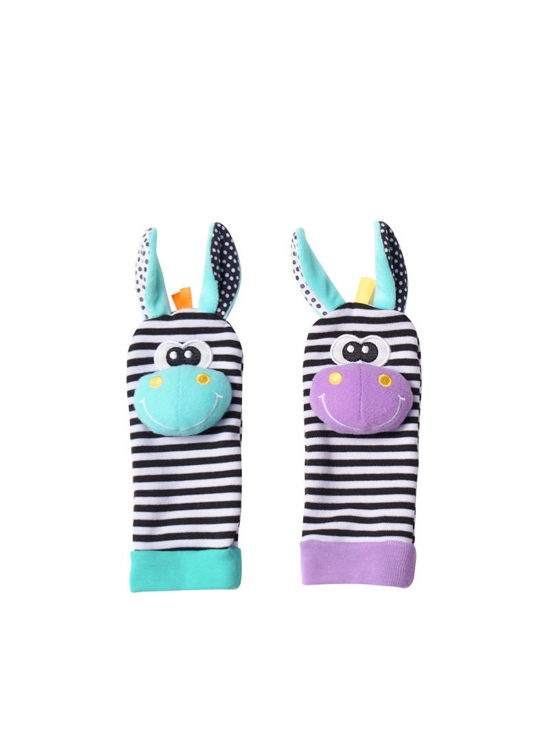 Sozzy Cute Animal Rattle Plush Socks for Babies 0-12M 005 Socks (double)