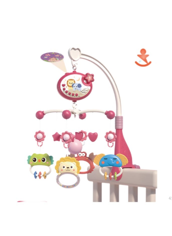 Hot selling baby crib bell toy multifunctional music rotating bedside bell baby smoothing toy