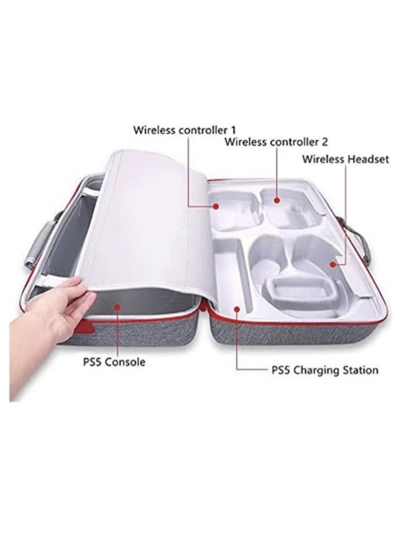 Game Traveler Case Storage Bag For PS5 Gray