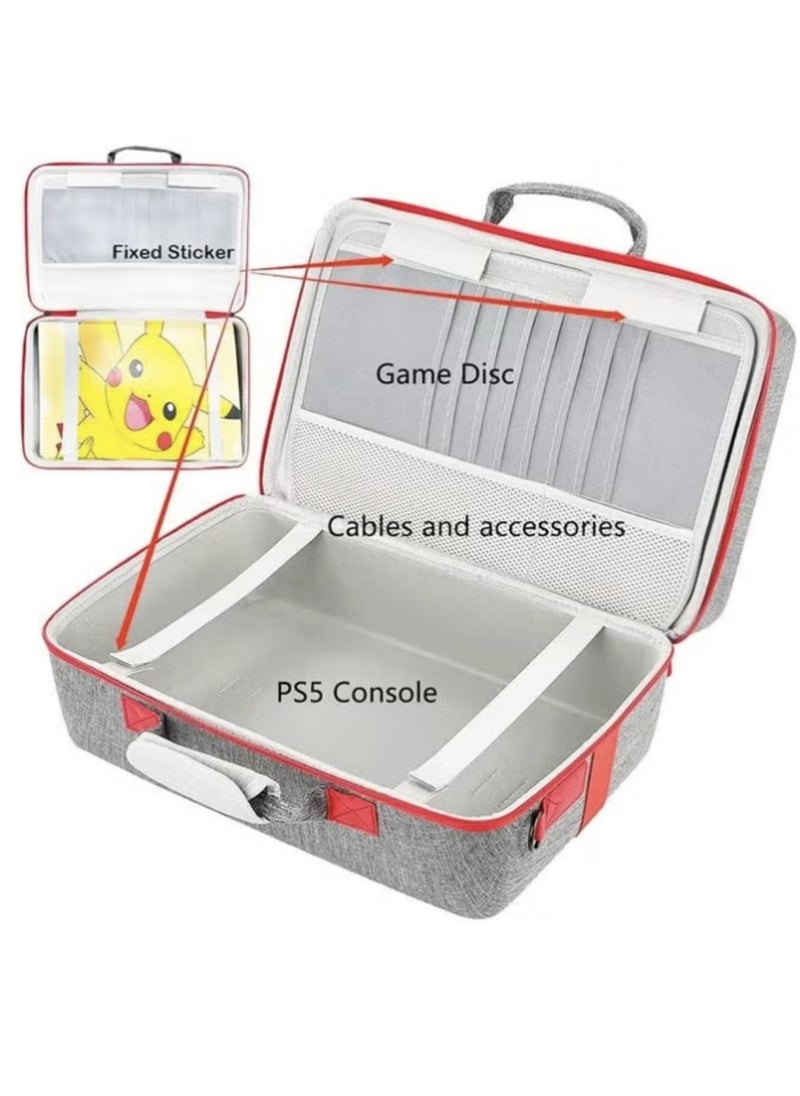 Game Traveler Case Storage Bag For PS5 Gray