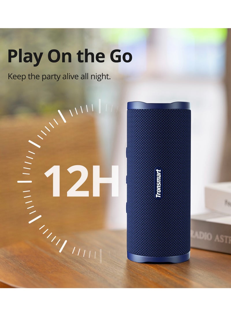 Tronsmart Mirtune C3 24W Loud Stereo Sound, IPX7 Waterproof, TWS Pairing, 12H Playtime - Portable & Durable Outdoor Bluetooth Speaker Blue