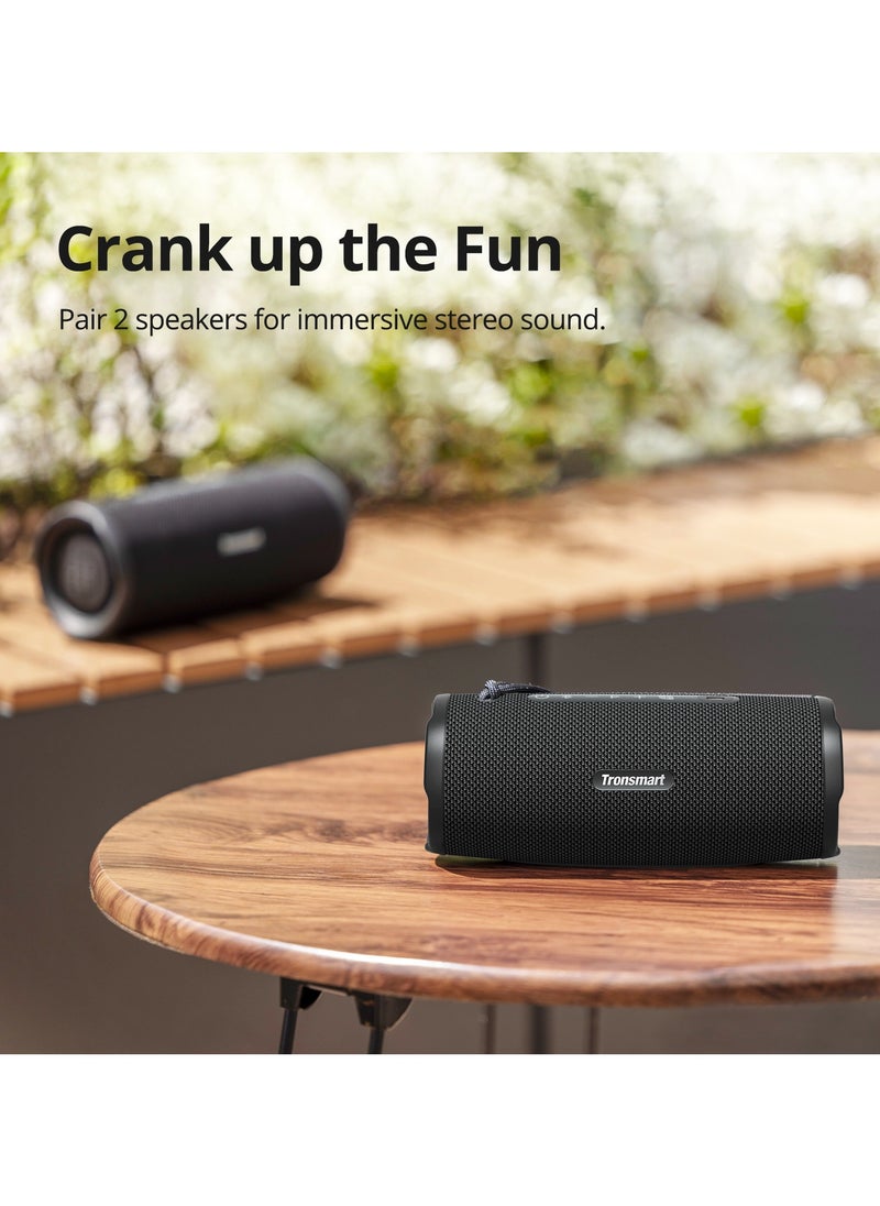Tronsmart Mirtune C3 Plus 30W Loud Stereo Sound, IPX7 Waterproof, TWS Pairing, 18H Playtime - Portable & Durable Outdoor Bluetooth Speaker Blue