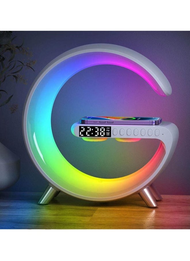 Multifunctional Smart Bluetooth Speaker Night Light with Wireless Charging