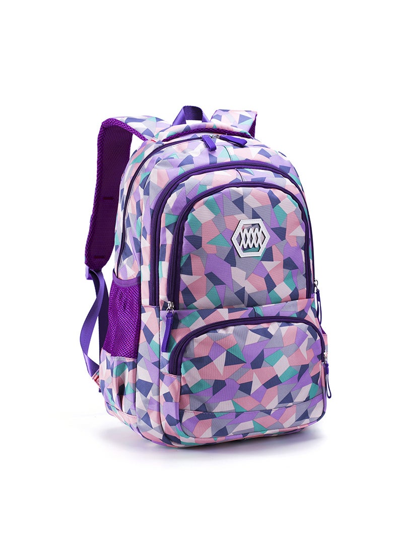 Girls Backpack Lightweight Grade 6 Schoolbag Purple