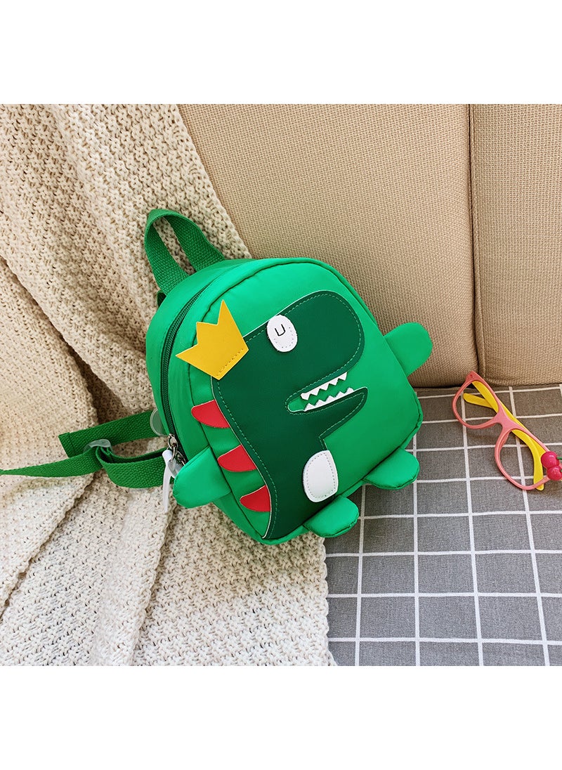 New Kids Dinosaur Backpack Cartoon Student Bag Small Green