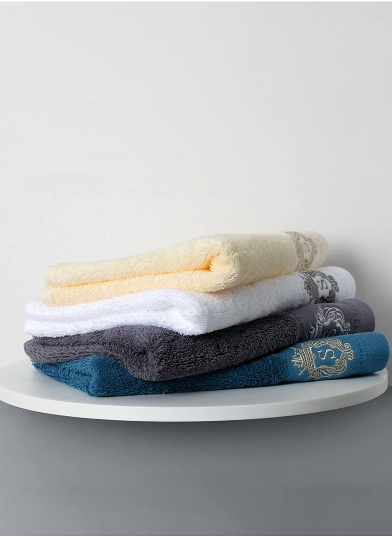 3PCS Cotton Bath Towel Set Fast Absorbent Skin-friendly and Soft Bath Towel*1PCS and 2PCS Towels Grey