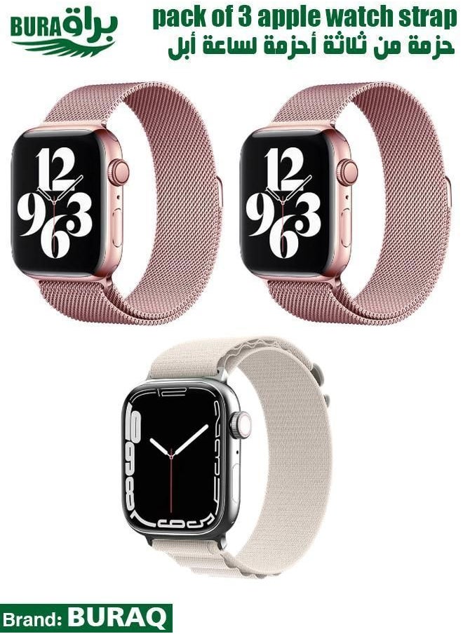 Apple Watch Band Strap For Apple Watch Ultra 2/Ultra 49mm, Series 10 46mm, 9/8/7 45mm, SE2/SE/6/5/4 44mm, 3/2/1 42mm