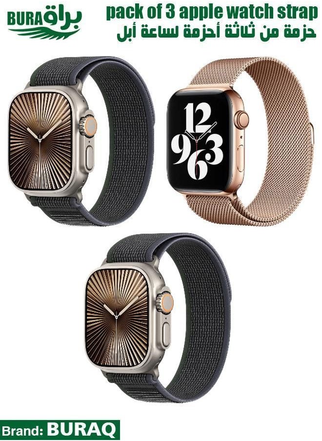 Apple Watch Band Strap For Apple Watch Ultra 2/Ultra 49mm, Series 10 46mm, 9/8/7 45mm, SE2/SE/6/5/4 44mm, 3/2/1 42mm