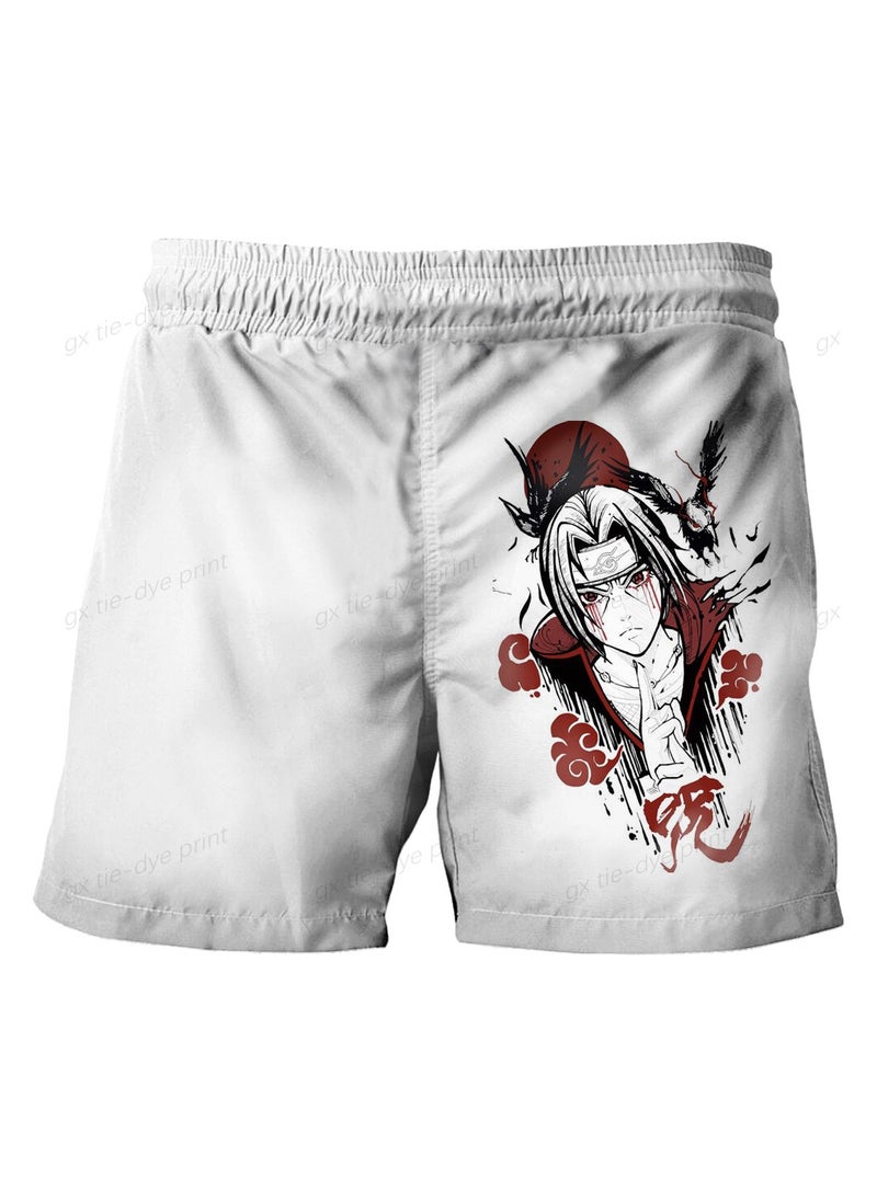 New Naruto 1696D Digital Printed Dragon Ball Double Layer Shorts