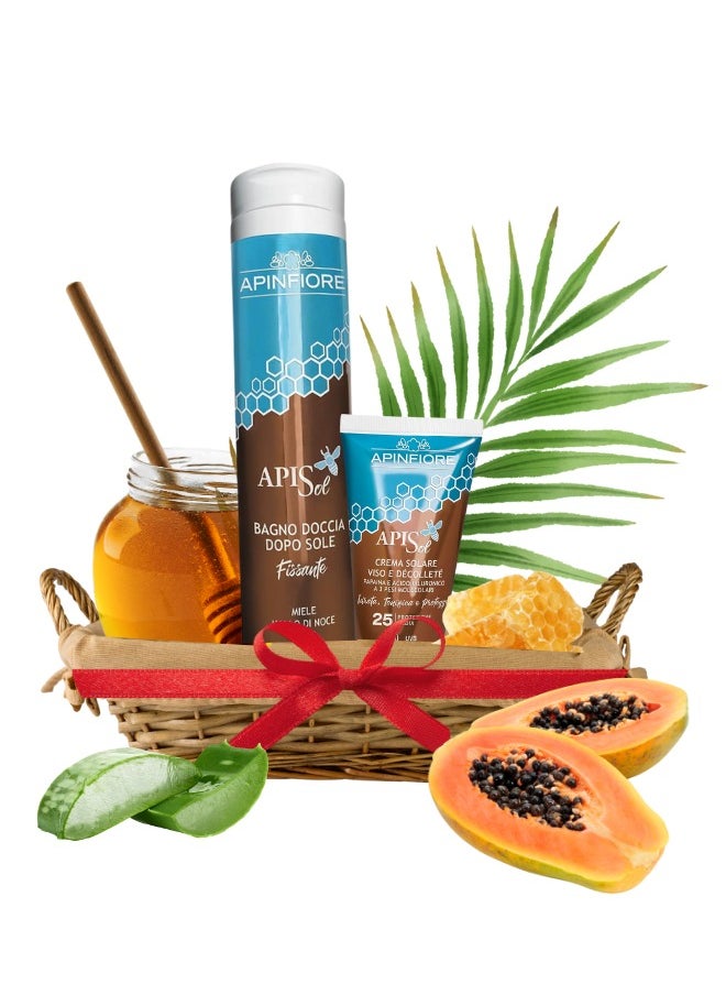 Apinfiore Sun Protection Power Duo Bundle: UVA/UVB Protection & Nourishment