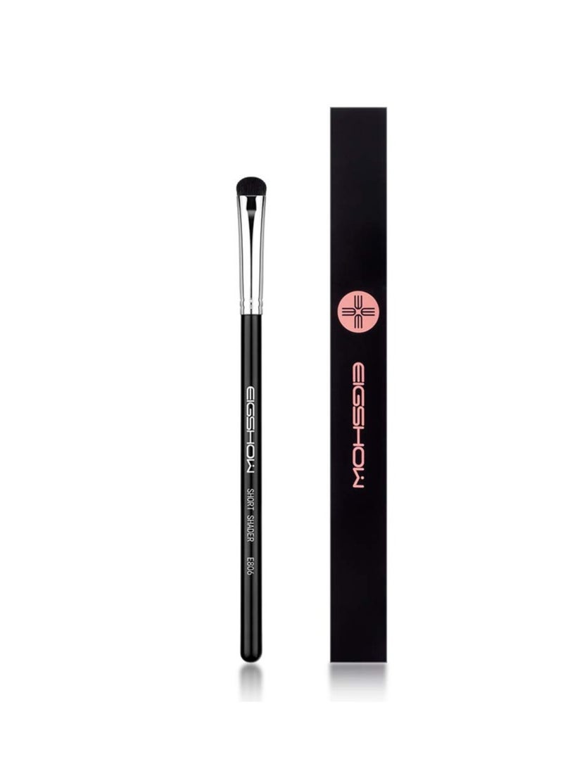 Eyeshadow Smudge Brush Short Shader Precision Makeup Brush High-End Small Eyeshadow Brush for Creasing & Cat Eye Makeup Look - Premium Quality - Cruelty Free E806 Black