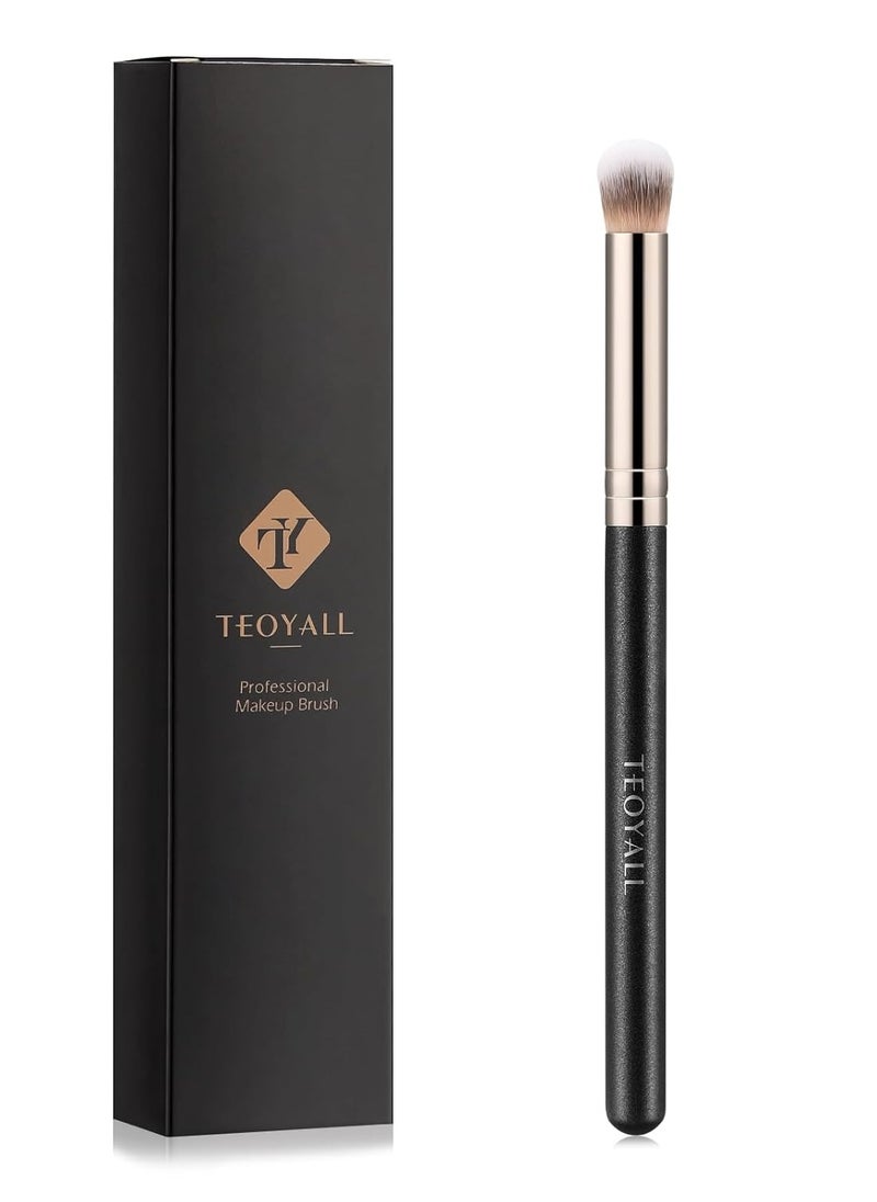 TEOYALL Eyeshadow Blending Brush, Soft Dense Synthetic Bristles Crease Brush For Powder Cream Contour Bronzer Concealer