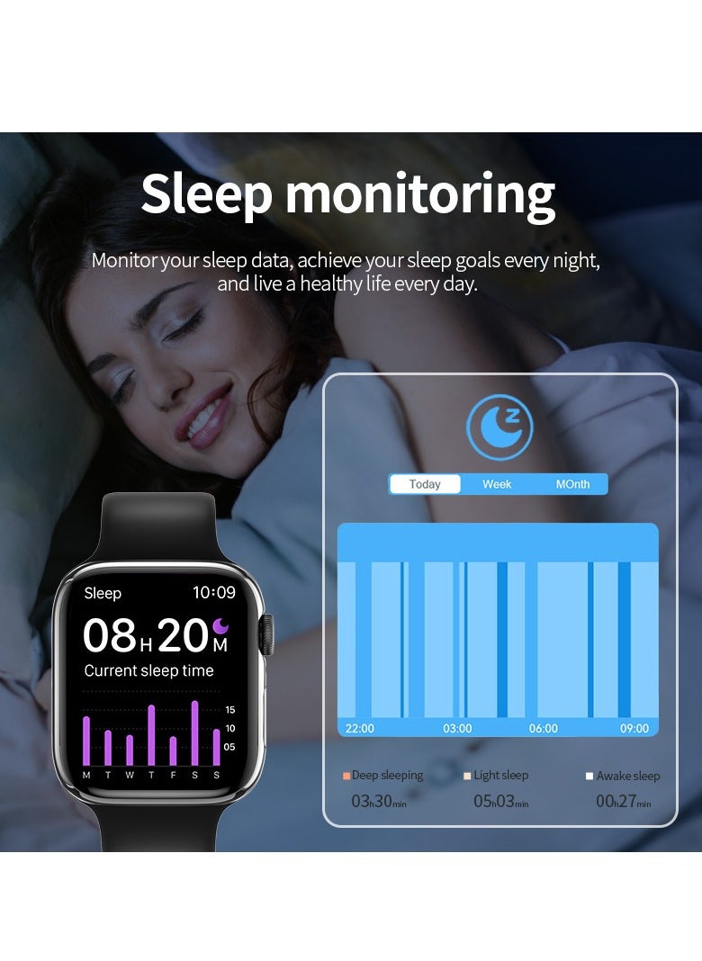 Smart Watch Full Touch Screen X 19PRO MAX Waterproof Sports Watches Silicone Black Strap Support Arabic