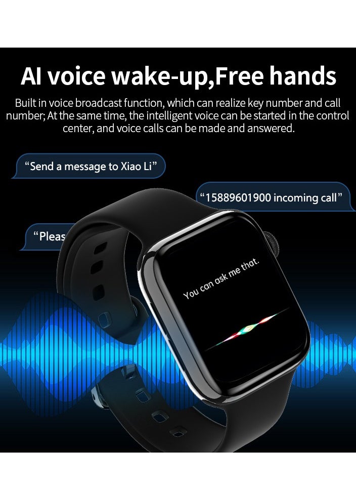 Smart Watch Full Touch Screen X 19PRO MAX Waterproof Sports Watches Silicone Black Strap Support Arabic