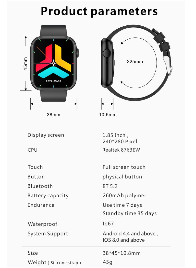 Smart Watches for Men 1.85