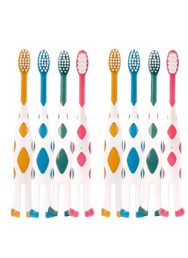 8 Packs Kids Toothbrush,  Extra Soft Lovely Little Deer Toothbrush