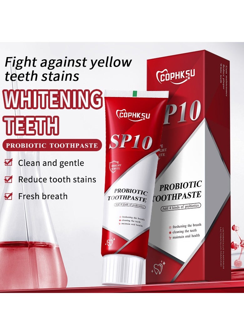 3-PACK  SP-10 Probiotic Brightening Toothpaste, SP-10 Whitening Toothpaste,Deep Cleaning Care Toothpaste 100g*3