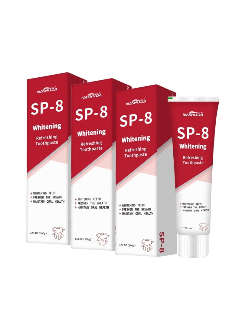 3-PACK SP-8 Whitening Toothpaste, Sp-8 Probiotic Brightening Toothpaste, Deep Cleaning Care Toothpaste 100g*3