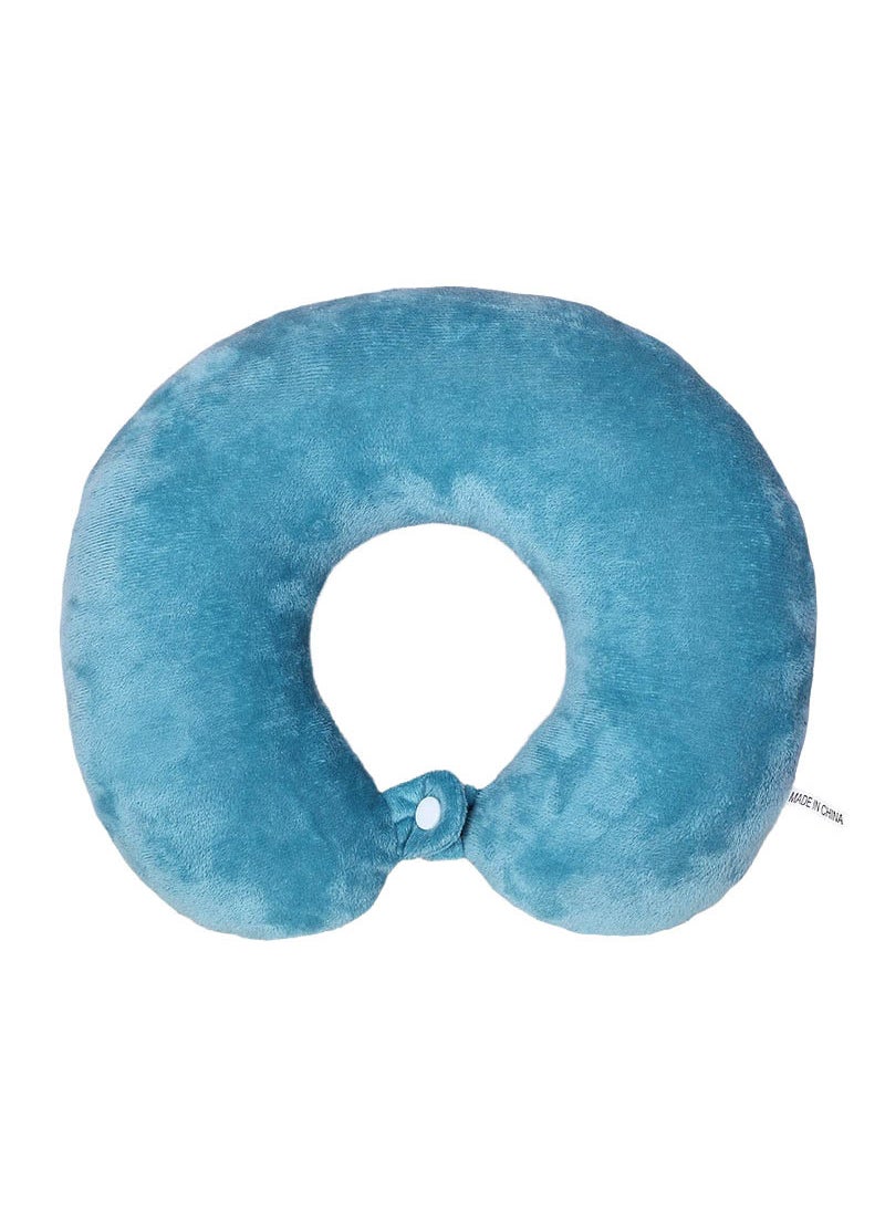 New Pure Cotton U-Shaped Pillow for Travel Neck SupportPeacock Blue Peacock Blue