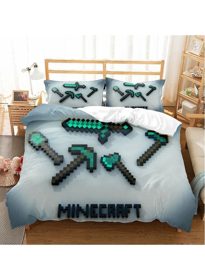 Minecraft Game Peripheral Bedding Three-Piece Set 180*210cm