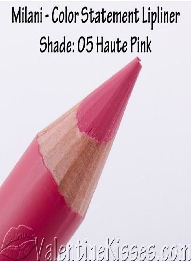 Milani Color Statement Lipliner in Haute Pink 05 - Long-Lasting, Smooth-Glide Precision for Vibrant Lips