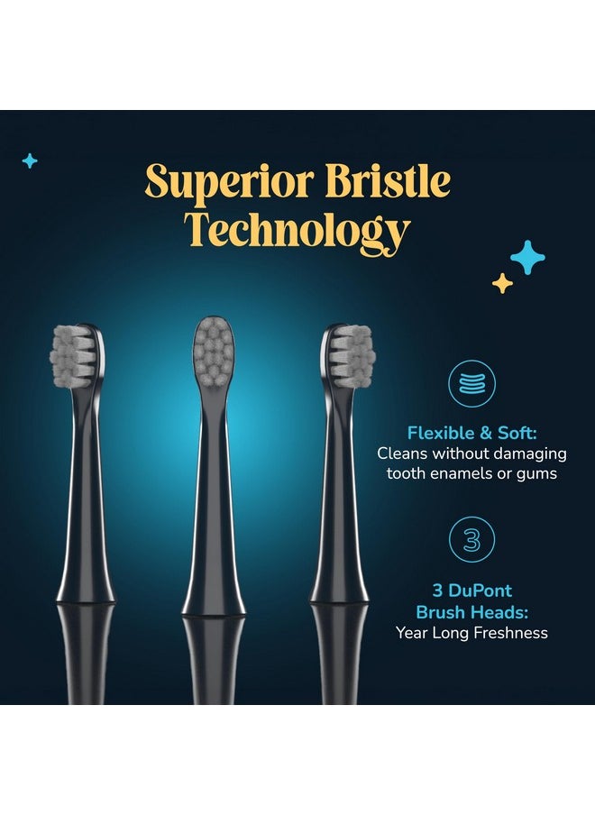 Spark Z Electric Toothbrush | 3 Brush Heads With Cover | 35000 Sonic Vibrations | Toothbrush Electric Adult | Electric Toothbrush For Men & Women With 1 Year Warranty | Usb Type C | (Nebula Blue) Ipx7 Waterproof