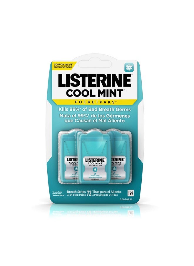 Pocketpaks Cool Mint Pack Of 72 Count By Listerine