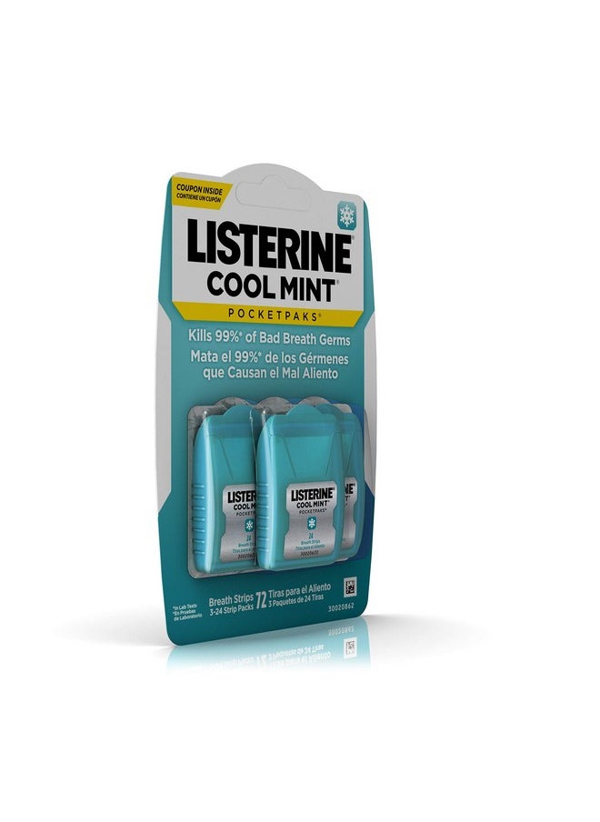 Pocketpaks Cool Mint Pack Of 72 Count By Listerine