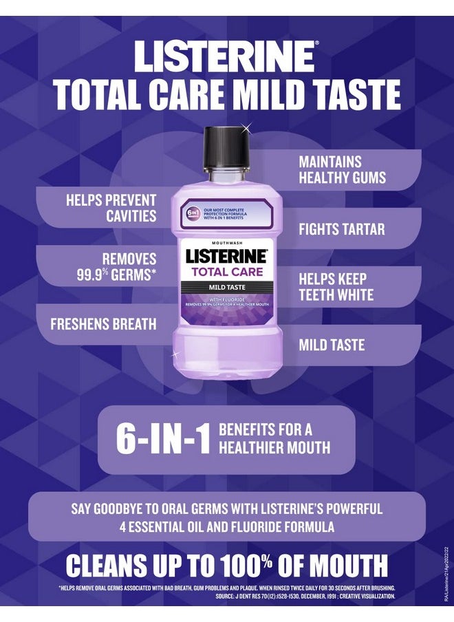 ® Total Care Mild Taste, 6 In 1 Benefits, 250Ml Combo Pack Of 3 (Buy 2 Get 1 Free)